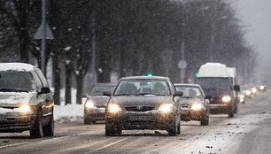Žiemos vaizdai Vilniaus gatvėse.