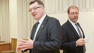 Algirdas Butkevičius ir Viktoras Uspaskichas