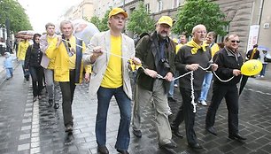 Šiemet savaite anksčiau nei pernai minima Laisvės nuo mokesčių diena. Tradiciškai  nuo Vyriausybės rūmų Seimo link nešamas simbolinis mokesčių naštos akmuo. 