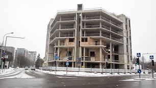 &Scaron;alia Žalgirio stadiono statomi &bdquo;Maskvos namai&ldquo;