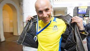 Į Lietuvą grįžo Bostono maratone dalyvavęs Arūnas Kumpis
