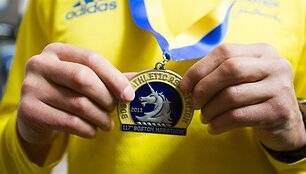 Į Lietuvą grįžo Bostono maratone dalyvavęs Arūnas Kumpis