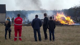 Įvykio vietoje Vilniaus rajone