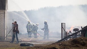 Įvykio vietoje Vilniaus rajone