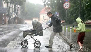 Vaizdas Vilniaus gatvėse