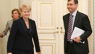 Dalia Grybauskaitė ir Gintaras Steponavičius