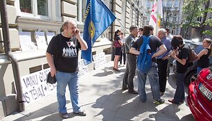 Prie naujienų agentūros BNS protestavo tautininkai