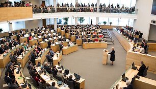 Dalia Grybauskaitė Seime perskaitė metinį prane&scaron;imą