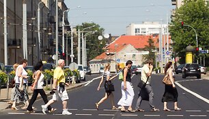 Kar&scaron;tas penktadienis Vilniaus gatvėse