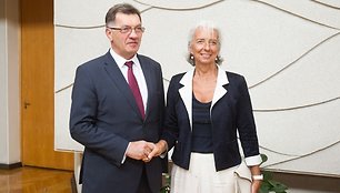 Tarptautinio valiutos fondo vaodvės Christine Lagarde vizitas Lietuvoje