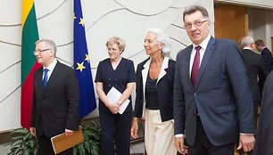 Tarptautinio valiutos fondo vaodvės Christine Lagarde vizitas Lietuvoje