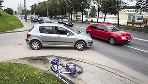 Avarijos vietoje Vilniuje, Kareivių g. 