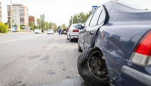 Vilniuje L. Asanavičiūtės g. įvyko masinė avarija