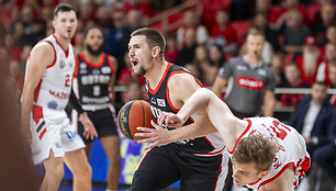 LKl rungtynės: Vilniaus „Rytas“ - Mažeikių „M Basket Dalamode“. Margiris Normantas