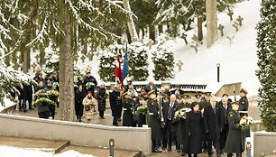 Žuvusiųjų pagerbimo ceremonija Antakalnio kapinėse