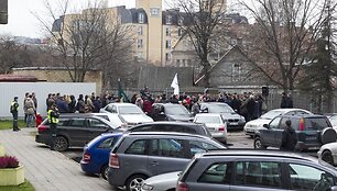 Piketas prie Vilniaus rajono savivaldybės