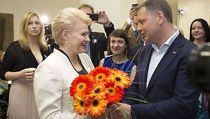 Dalia Grybauskaitė ir Eligijus Masiulis