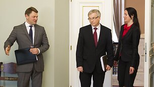 Dalia Grybauskaitė ir Rimantas &Scaron;adžis