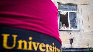 Vilniaus Universiteto (VU) studentai griausmingai paminėjo mokslo metų pradžią.