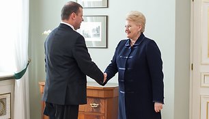 Saulius Skvernelis ir Dalia Grybauskaitė 