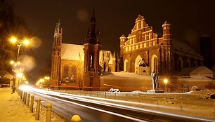 Žiemi&scaron;ka naktis Vilniuje