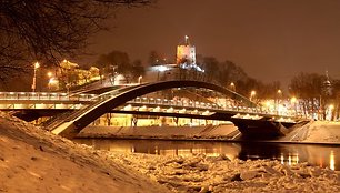 Žiemiška naktis Vilniuje