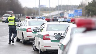 Penktadienio ankstų rytą Vilniaus kelių policijos reidas