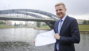 Remigijus &Scaron;ima&scaron;ius pristatė Neries krantinės modernizavimo projektą