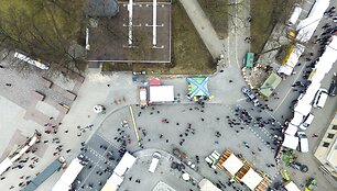 Kaziuko mugės &scaron;urmulys - i&scaron; pauk&scaron;čio skrydžio