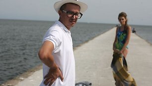 Antradienį Nidoje įvyko dizainerių dueto A&V sukurtų maudymosi kostiumėlių fotosesija.