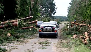 Audros padariniai Trakų ir Alytaus rajonuose