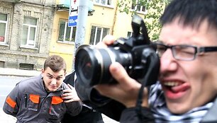 Klipo filmavimo akimirka