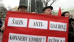 Protesto akcijos akimirka