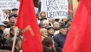 Protesto akcijos akimirka