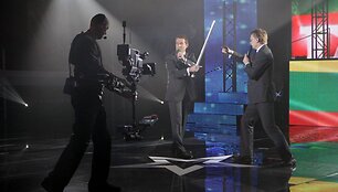 Laidos filmavimo akimirka