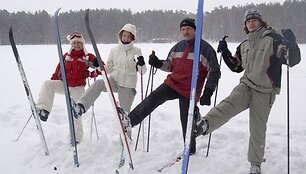&Scaron;imtai vilniečių pirmąjį 2011 metų sekmadienį stojo ant slidžių