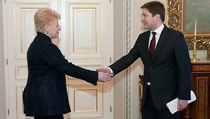  Lietuvos Respublikos Prezidentė Dalia Grybauskaitė ir Rimantas Žilius