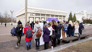 Mitingas dėl apkaltos Seimo nariui Kęstučiui Pūkui