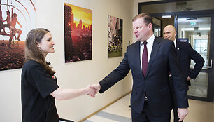 Liepa Želnienė ir Saulius Skvernelis