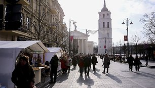 Verbų sekmadienį Vilniuje - šventinė nuotaika