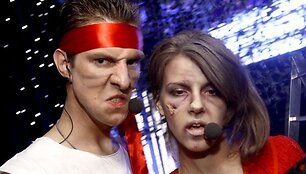 Dainų &scaron;ou &bdquo;Žvaigždžių duetai&ldquo; dalyviai atliko dainas i&scaron; žinomų filmų. 