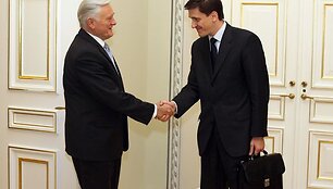 Valdas Adamkus priėmė kandidatą į ūkio minstrus Dainių Kreivį
