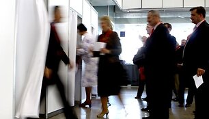 Socialdemokratų partijos suvažiavimo akimirka