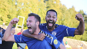 Kauno &bdquo;Stumbro&ldquo; futbolininkai &scaron;venčia pergalę LFF taurės turnyro finale