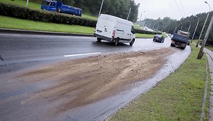 Eismo incidentas trečiadienį Vilniuje, T.Narbuto g. įkalnėje