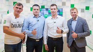 15min studijoje &ndash; Dakaro i&scaron;bandymams pasirengęs motociklininkas Arūnas Gelažninkas