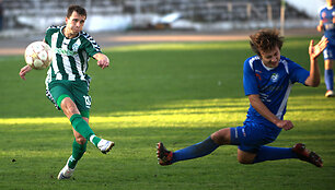 Vilniaus &bdquo;Žalgiris&ldquo; namuose 2:0 &scaron;e&scaron;tadienį privertė pasiduoti &bdquo;Mažeikių&ldquo; futbolininkus