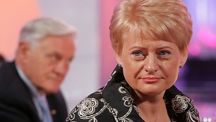 D.Grybauskaitės reitingai kur kas aukštesni nei dabartinio šalies vadovo Valdo Adamkaus.