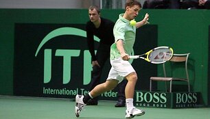 Ričardas Berankis pirmame mače 6:1, 6:3, 6:1 įveikė George'ą Khrikadze