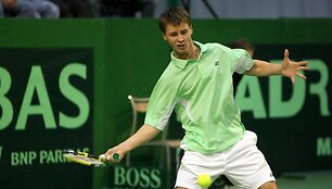 Ričardas Berankis pirmame mače 6:1, 6:3, 6:1 įveikė George'ą Khrikadze